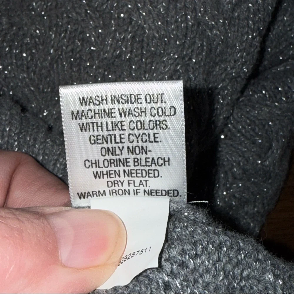 Croft & Barrow Gray Cable Knit Sweater XL Cozy Classic Fall Winter - Picture 7 of 8